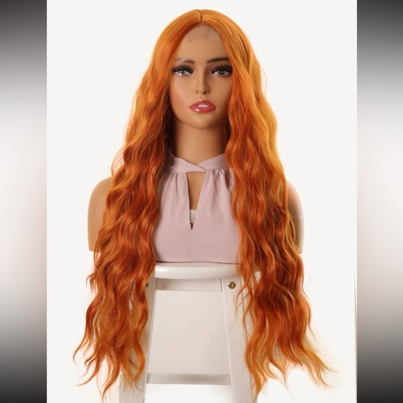 Lace Front Extra Long Curly Synthetic Wig - Picture 4 of 8